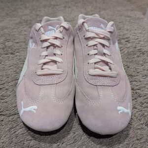 Puma Pink Suede Sneakers